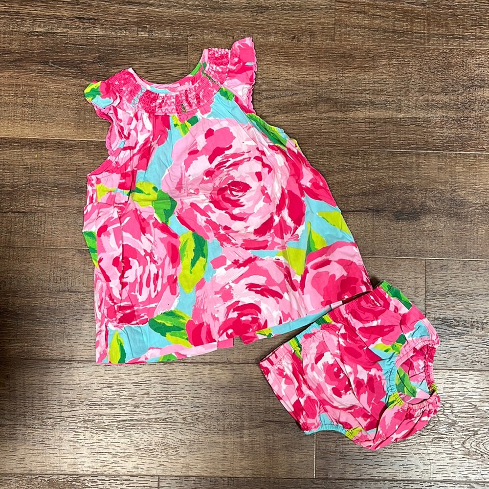 Rare Original Lilly Pulitzer First Impression Smocked Dress